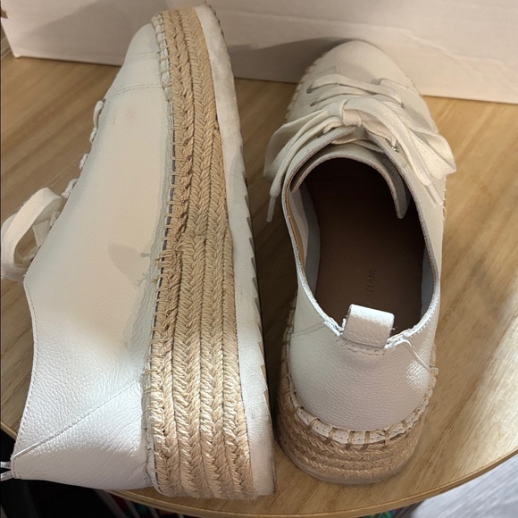 9 M Wowmen's ANTONIO MELANI leather Espadrille cream Sneakers platform Taylor - Picture 6 of 8